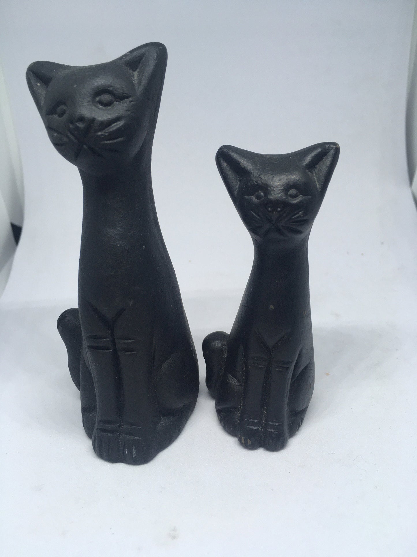 Pair of black cat figurines Corr Juteworks Bangladesh.