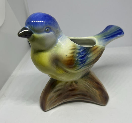 Quirky bluebird ceramic planter.