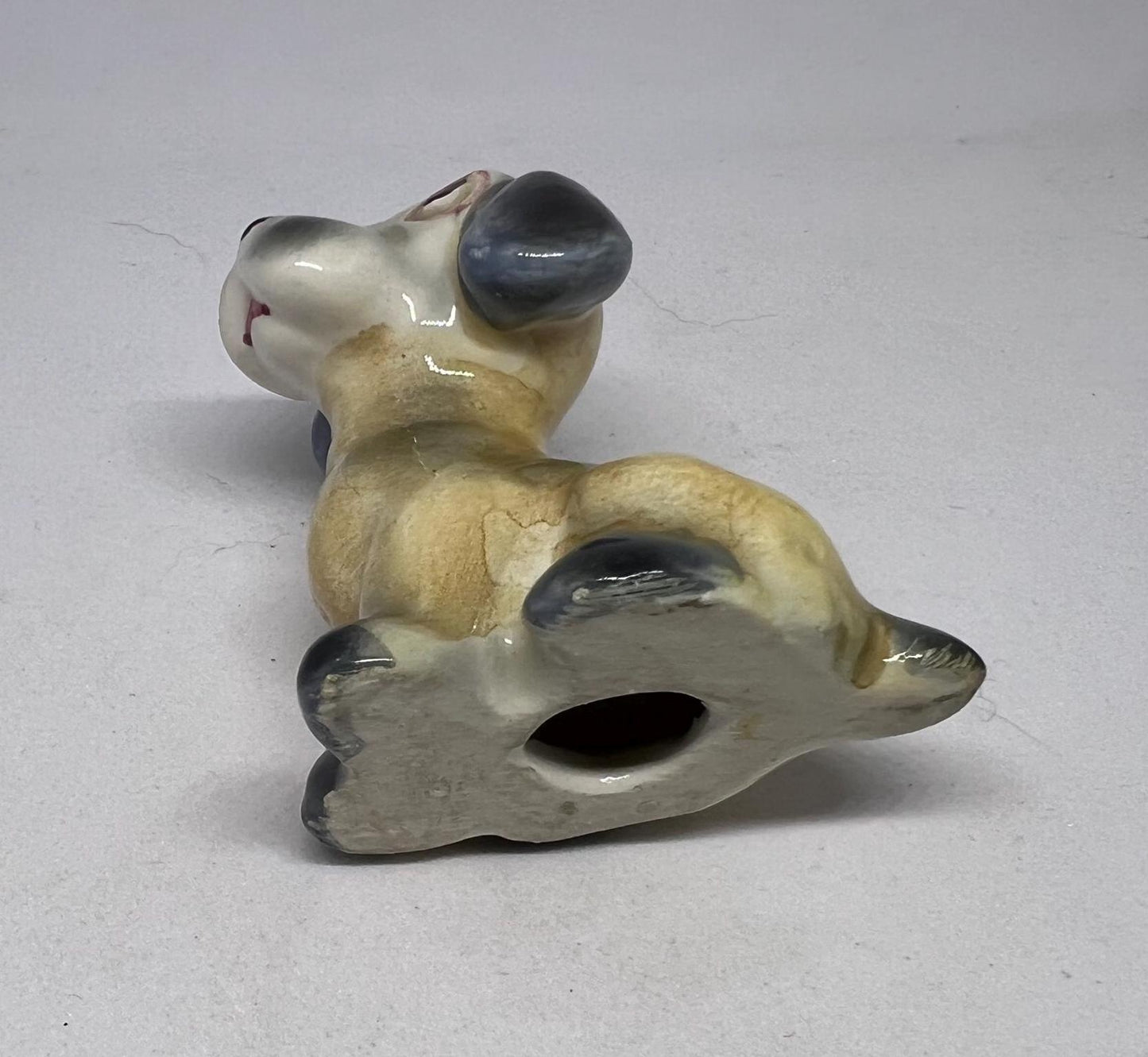 Cute kitsch Italian ceramic dog figurine.