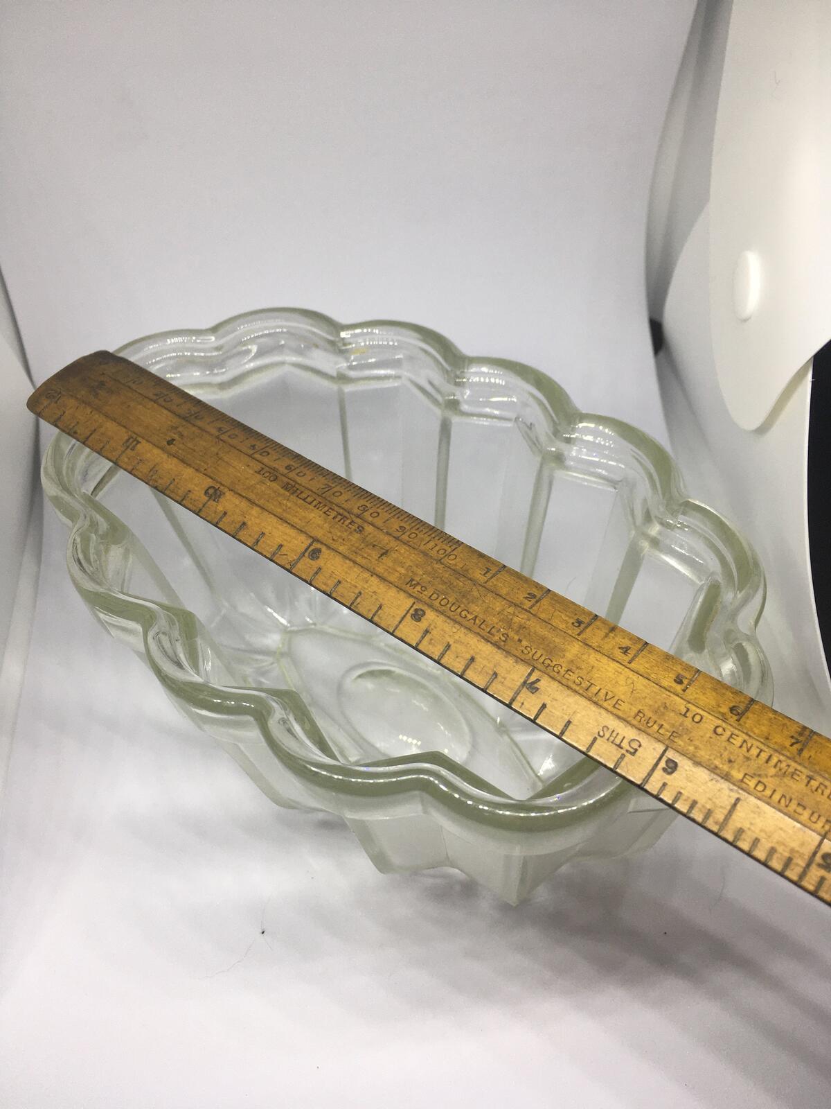 Vintage glass jelly aspic mould. Vintage kitchenalia collector gift.