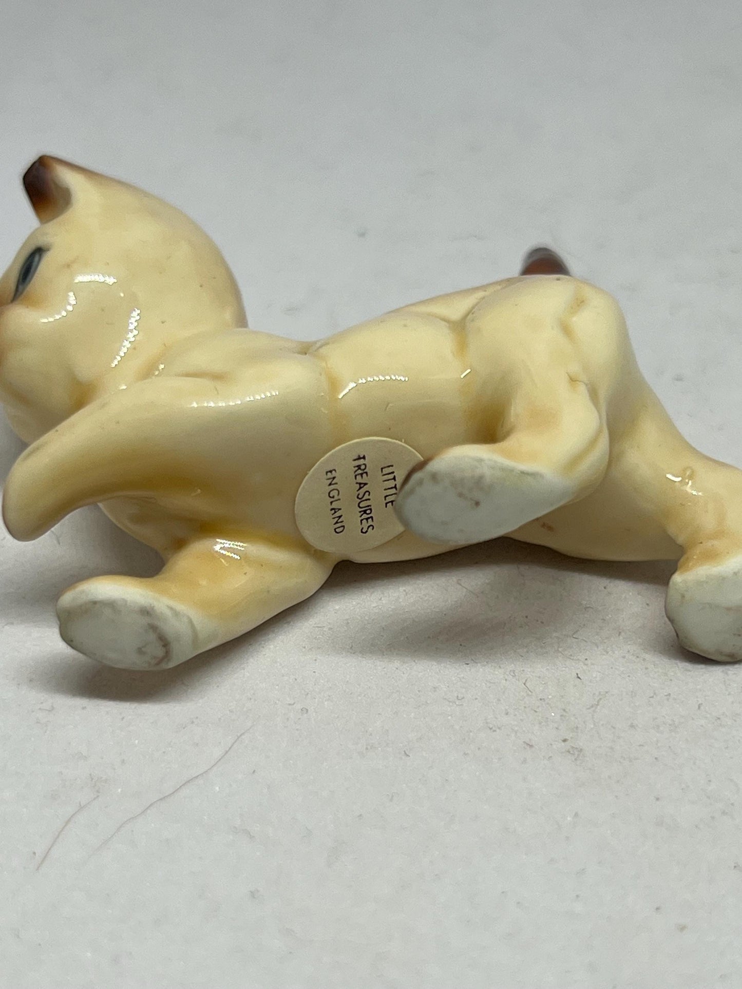 Ceramic collectible cats. One with original sticker Little Treasures England