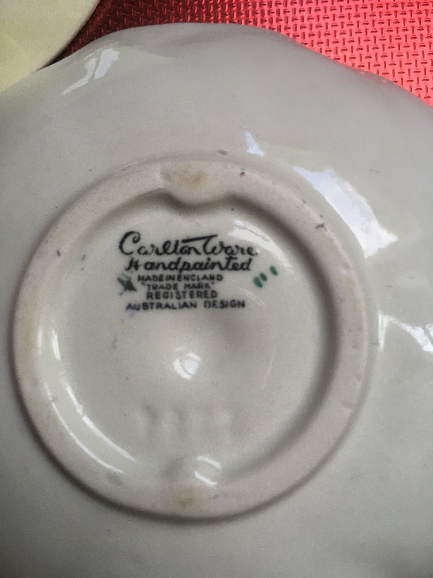 Vintage hand painted trinket dishes. Carlton Ware Crown Devon.