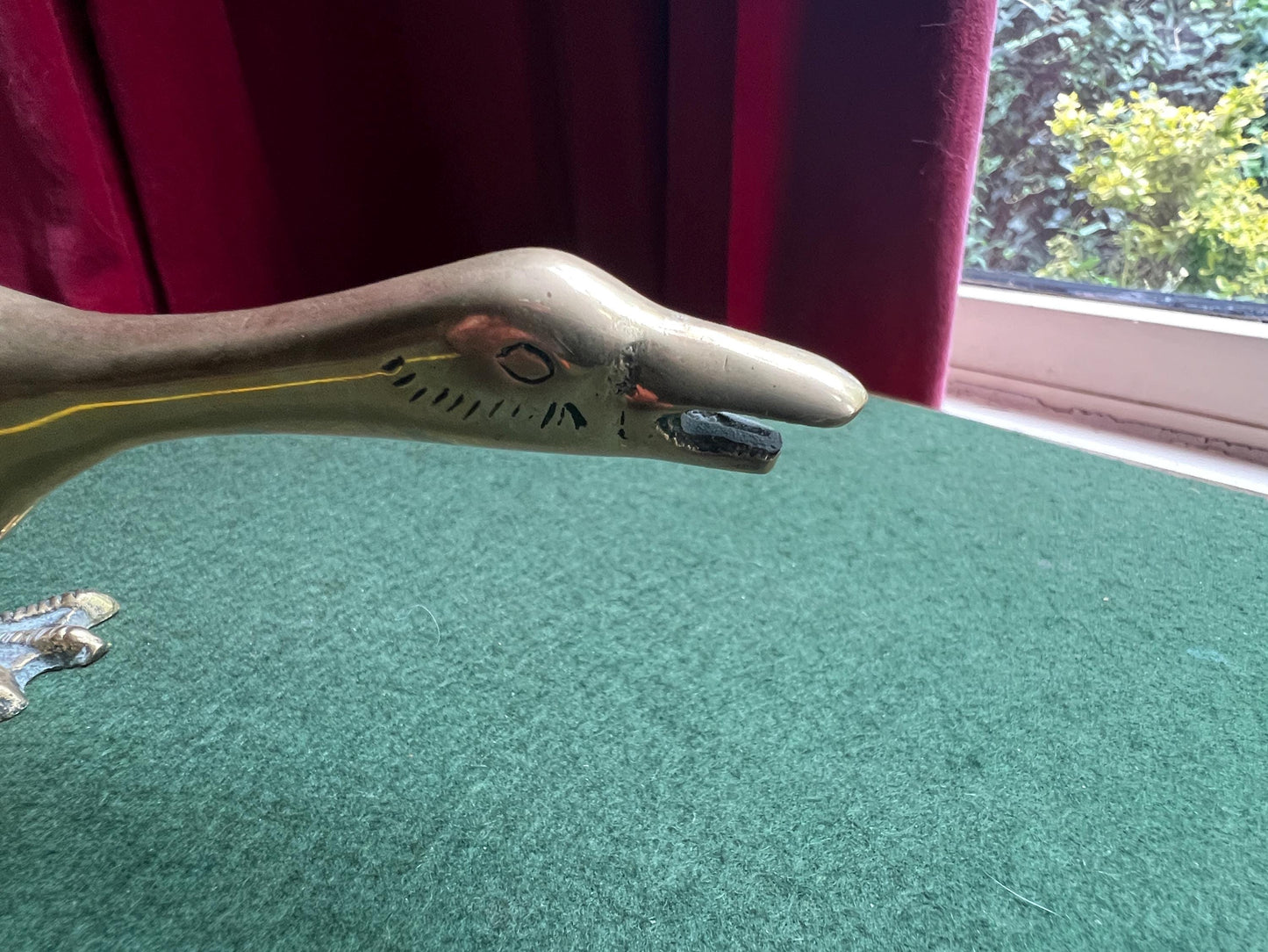 Vintage Brass goose figurine.