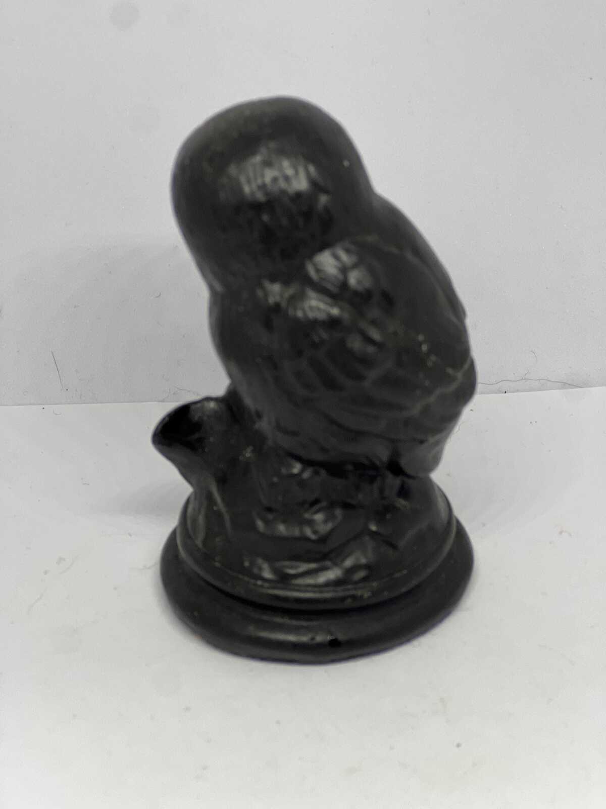 Owl figurine. Hand cast From Slate. Celtic Castings.