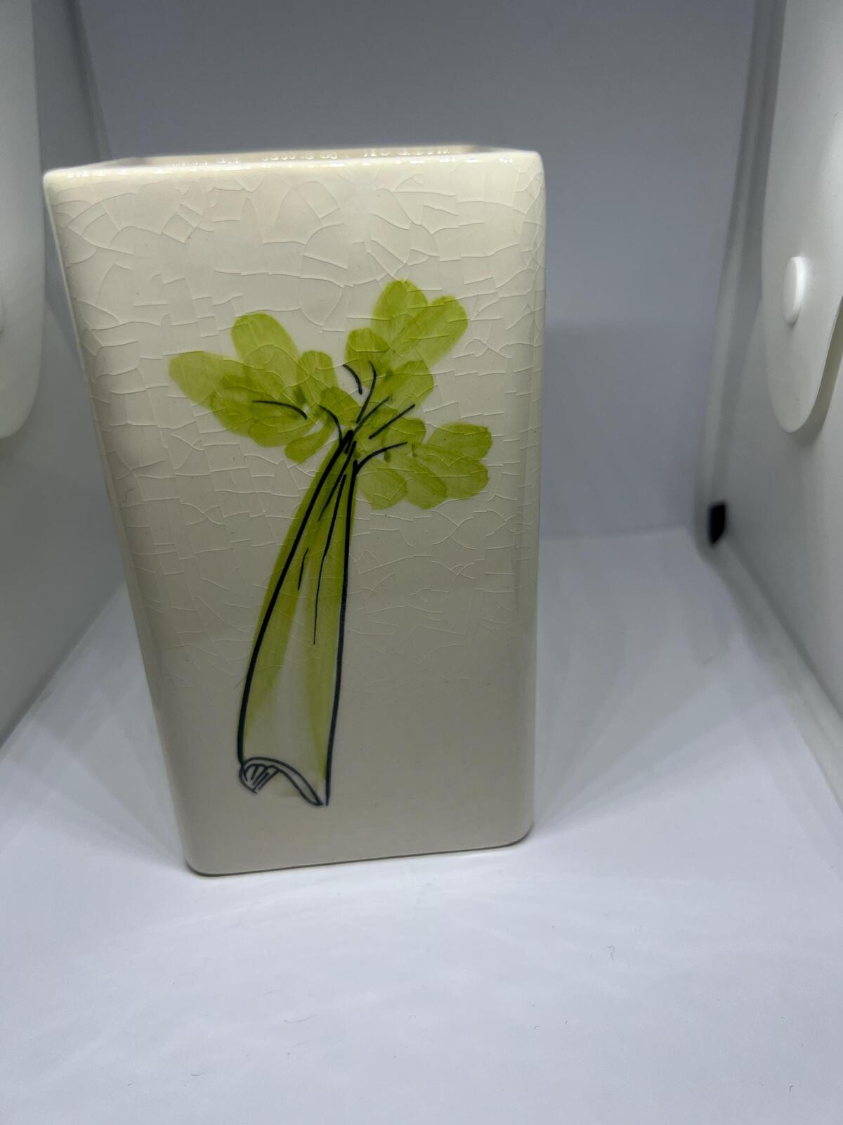 Retro Celery kitchen storage container. 1970s Toni Raymond celery holder.