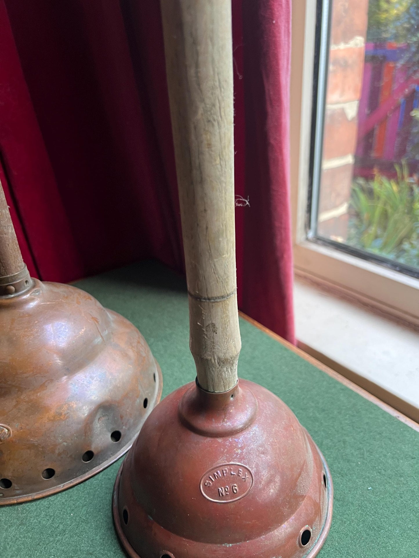 Vintage Washing Dolly 3 available Sold separately. Antique poss stick. Upcycled Toilet Roll Kitchen Roll Holder.