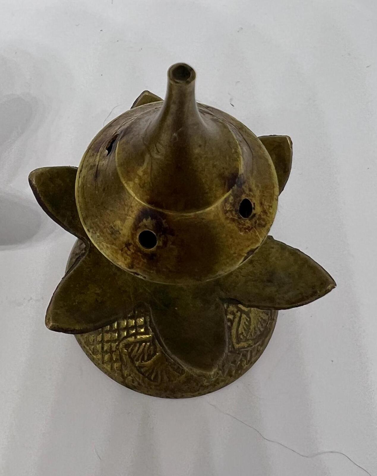 Pair of Vintage brass incense holders.
