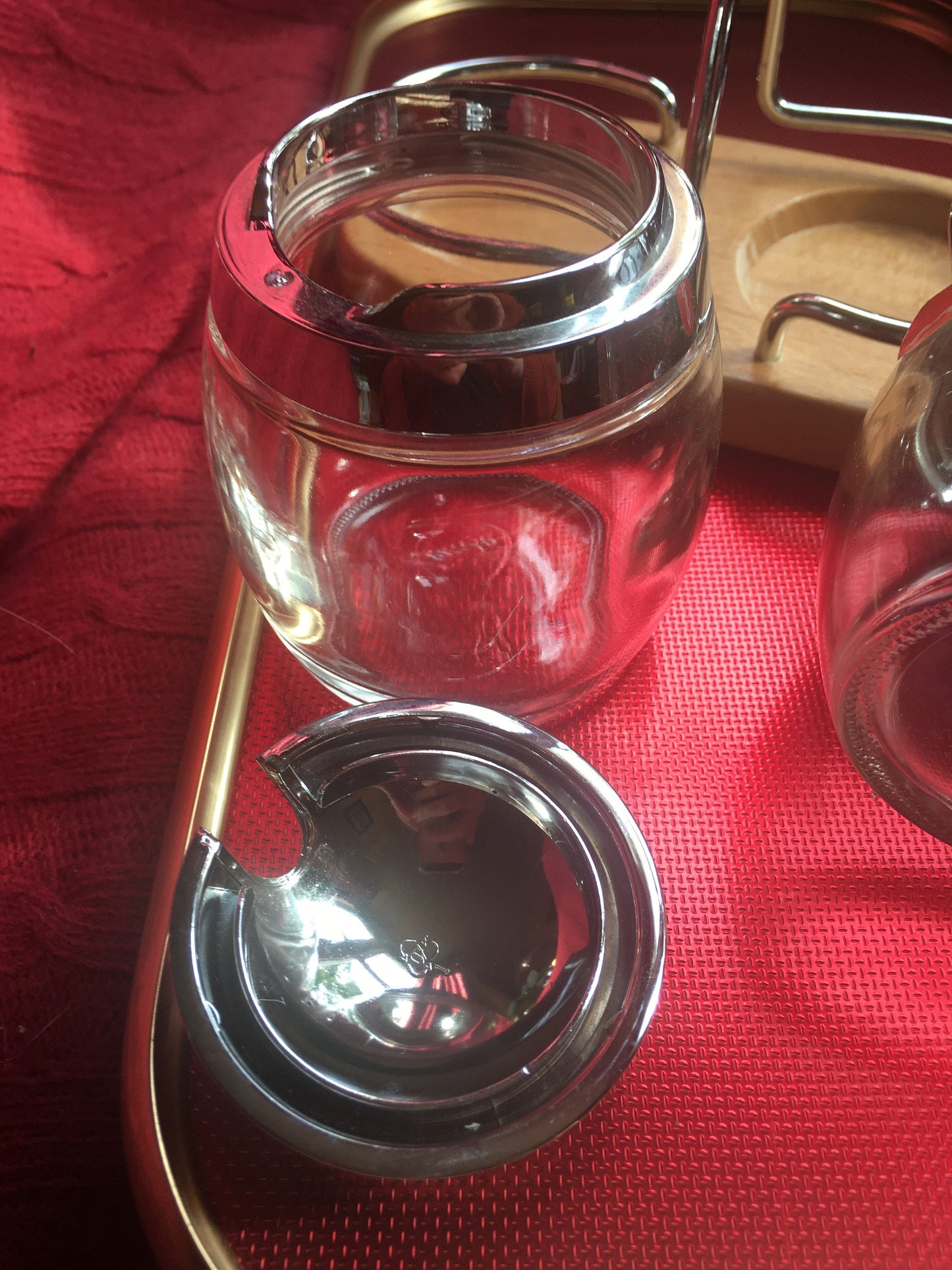 Emsa sugar jar and milk syrup jug. Made in Germany