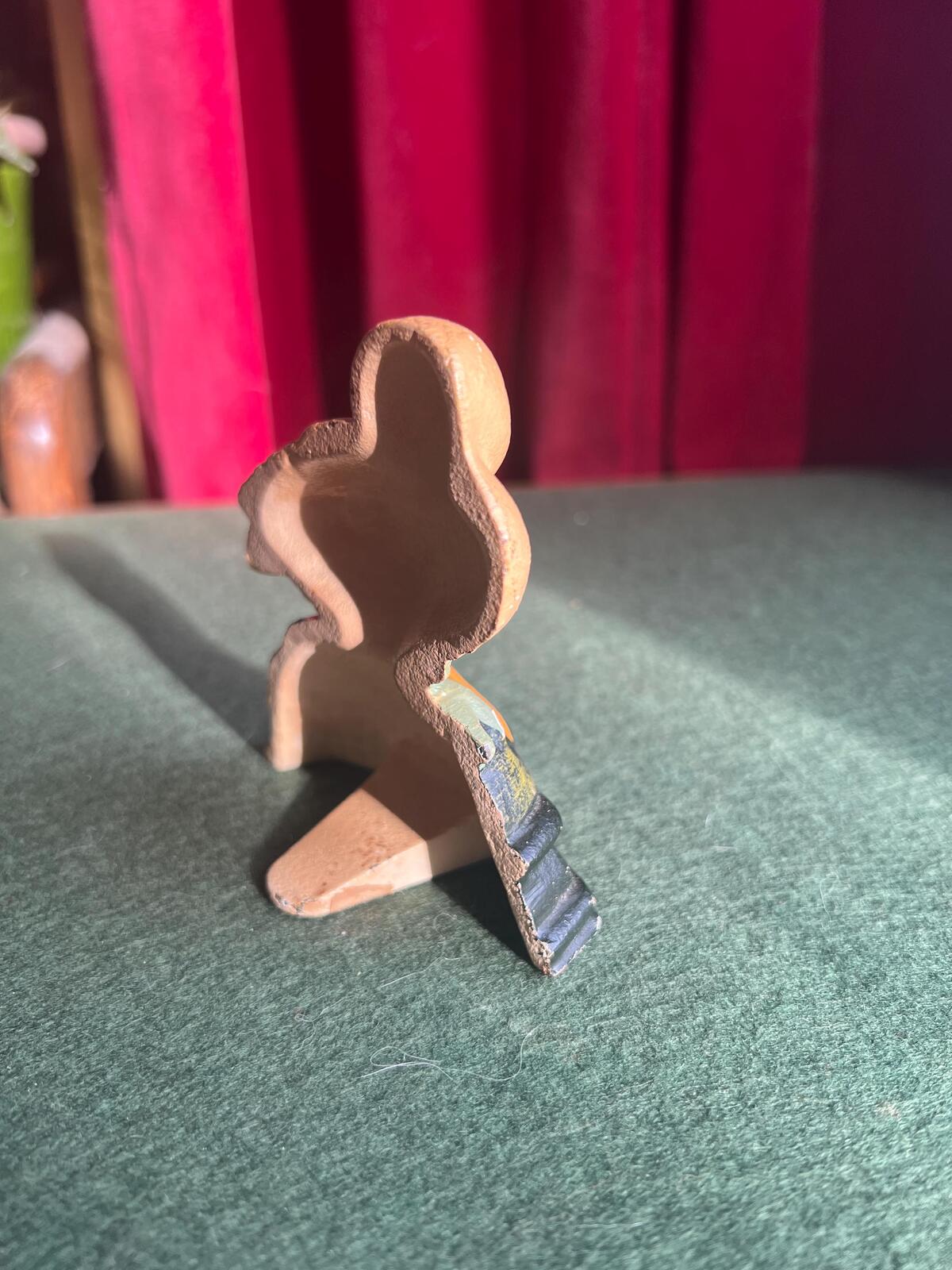 Cast iron door stop. Small Baby chick duck doorstop bookend. French Farmhouse.