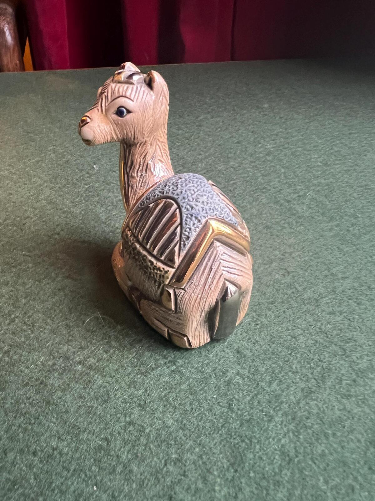 De Rosa Rinconada 1716 Camel figurine Gold and Platinum. Classic Collection now retired.