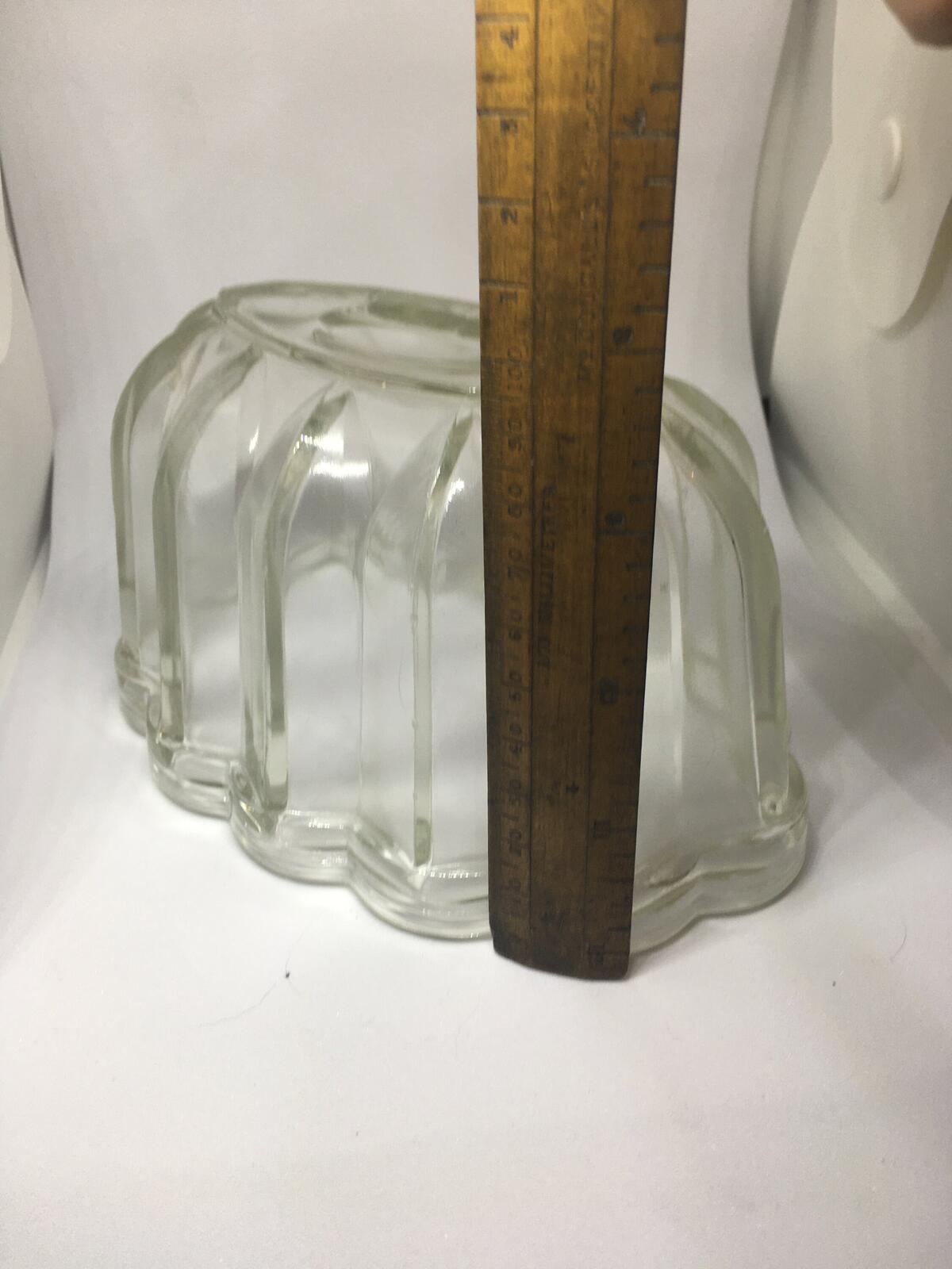 Vintage glass jelly aspic mould. Vintage kitchenalia collector gift.