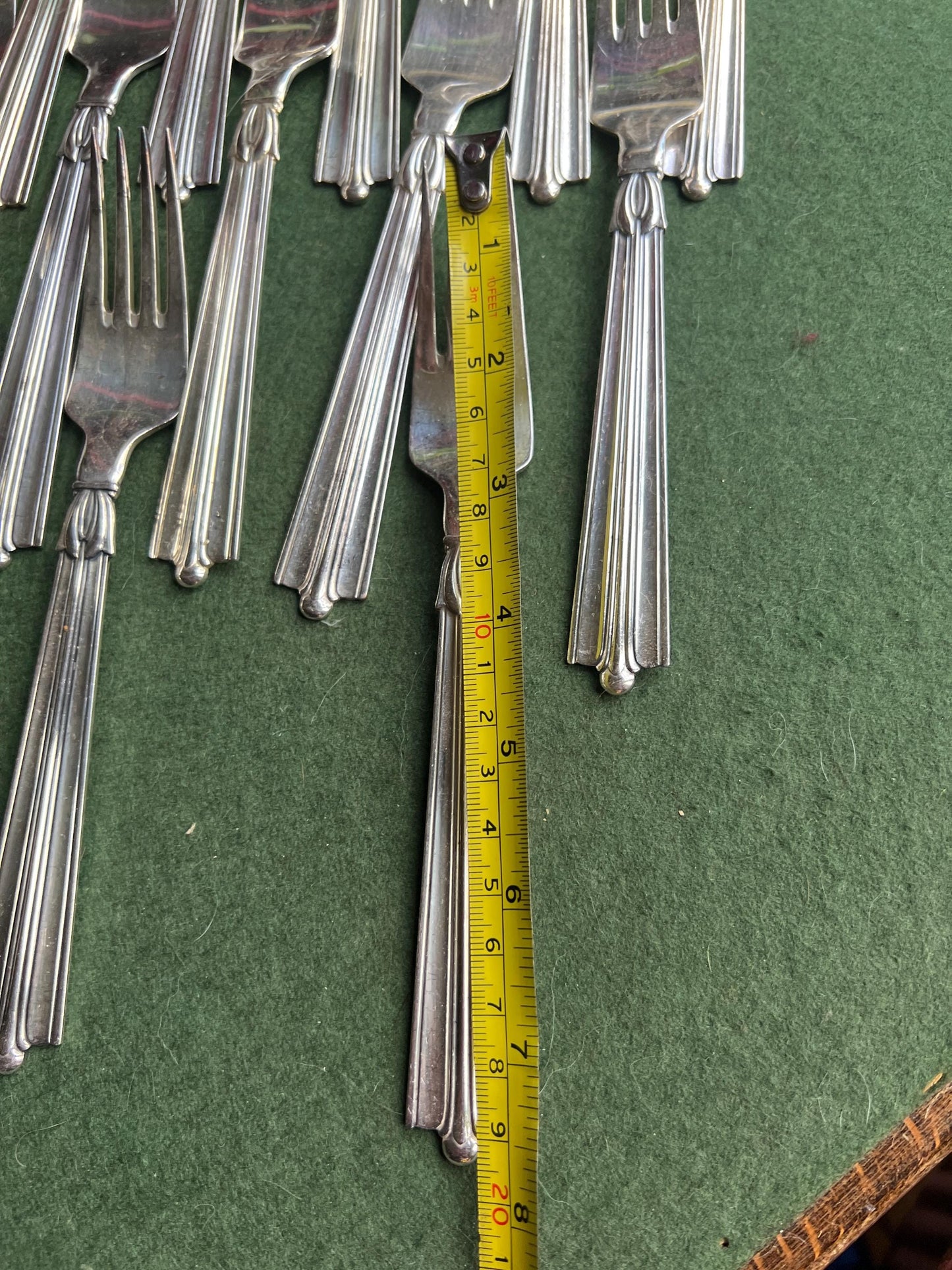 Danish Silver plated forks. Stamped GBS Prima Solvplet.