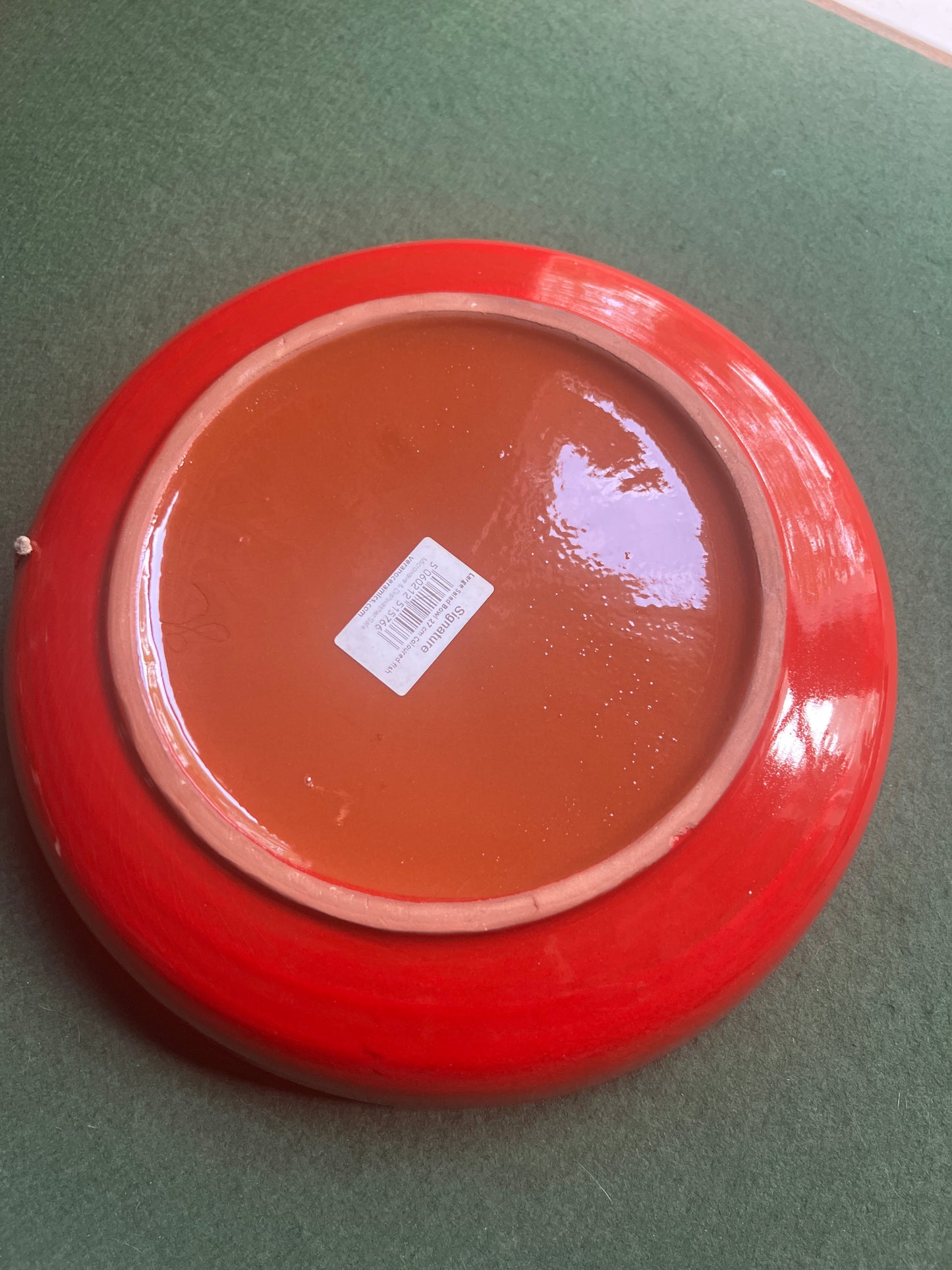 Spanish ceramics salad serving bowl. Colourful fish design.