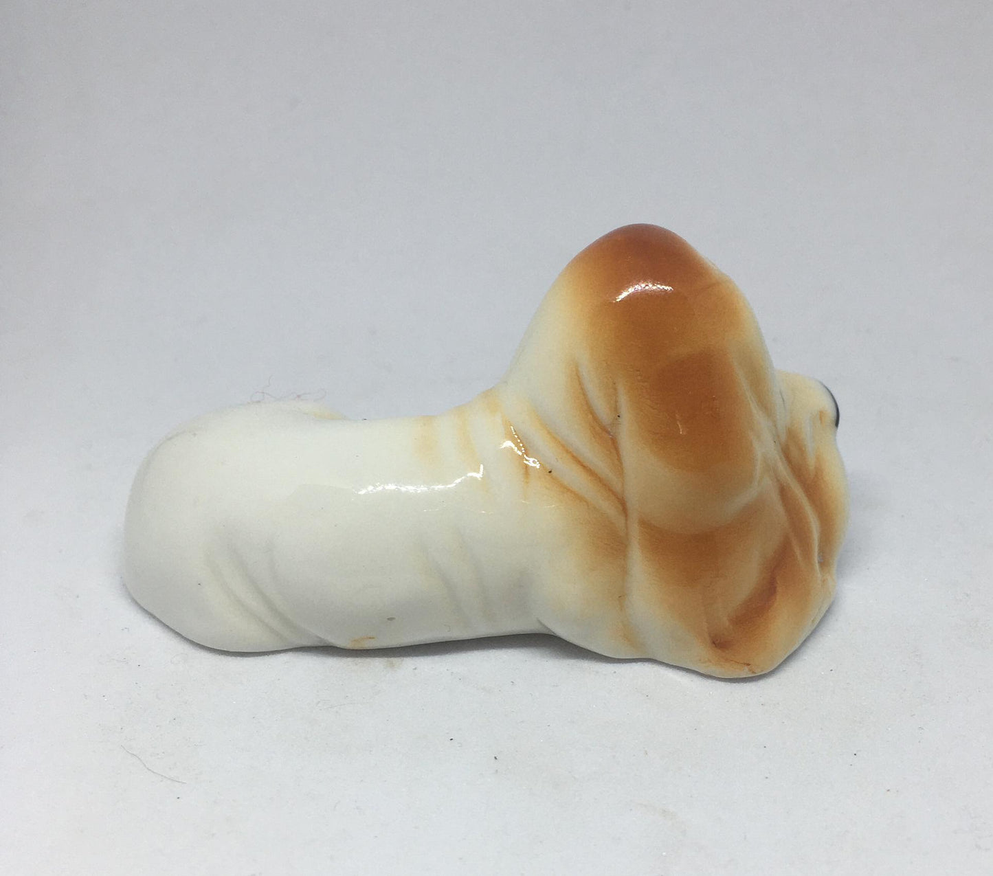 Sad ceramic Basset Hound Bloodhound Hound dog figurine