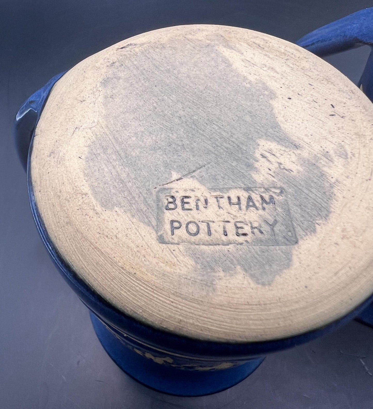 Vintage Bentham Pottery mugs. 2 available