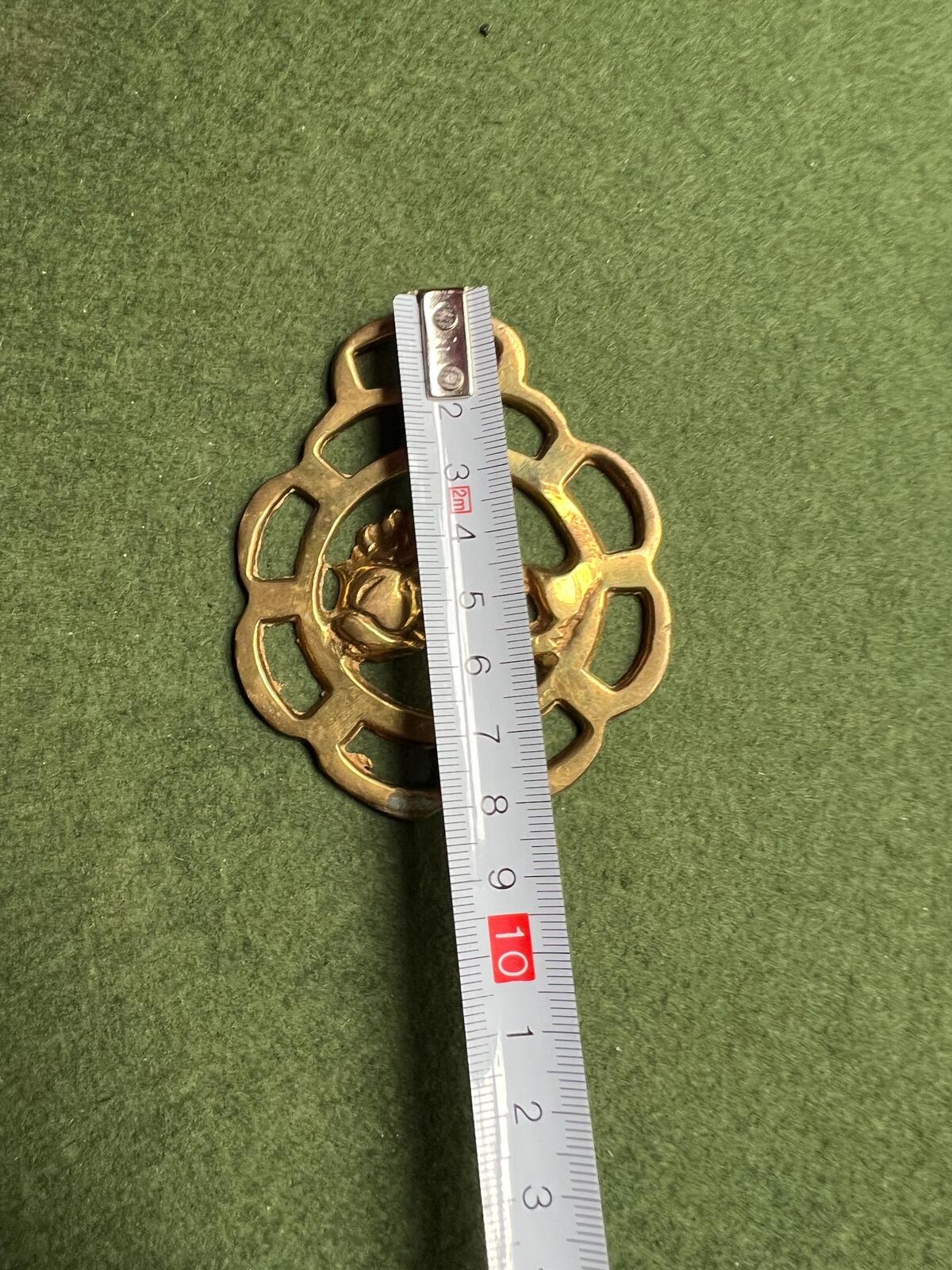 Vintage Horse Brass. Fish detail horse Medallion.