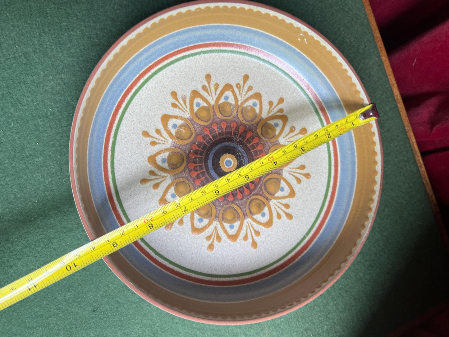 Decorative console bowl. Hand painted mandala pattern.