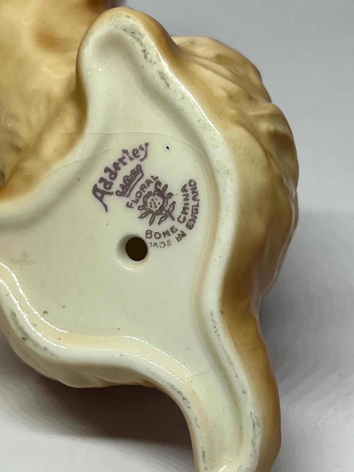 Vintage Cocker Spaniel figurine. Stamped Royal Adderley Floral Bone China. Made in England. Dog lover gift.