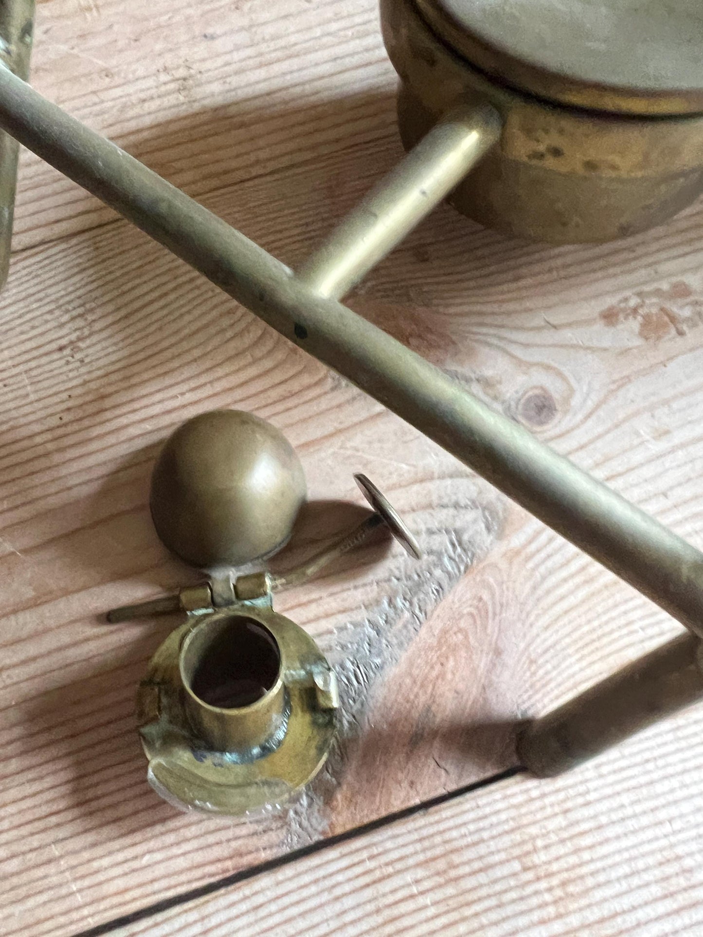 William Soutter Brass Spirit Kettle with Stand.
