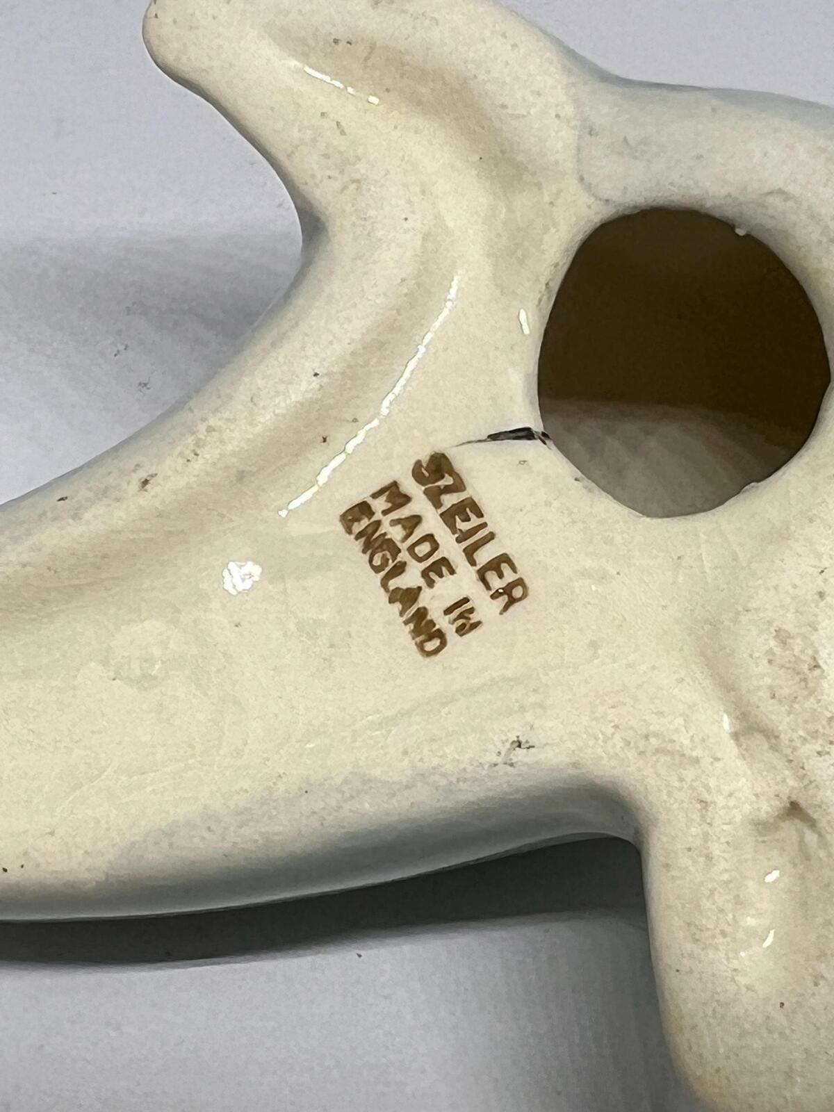 Ceramic seal pup Stamped Szeiler Made in England.
