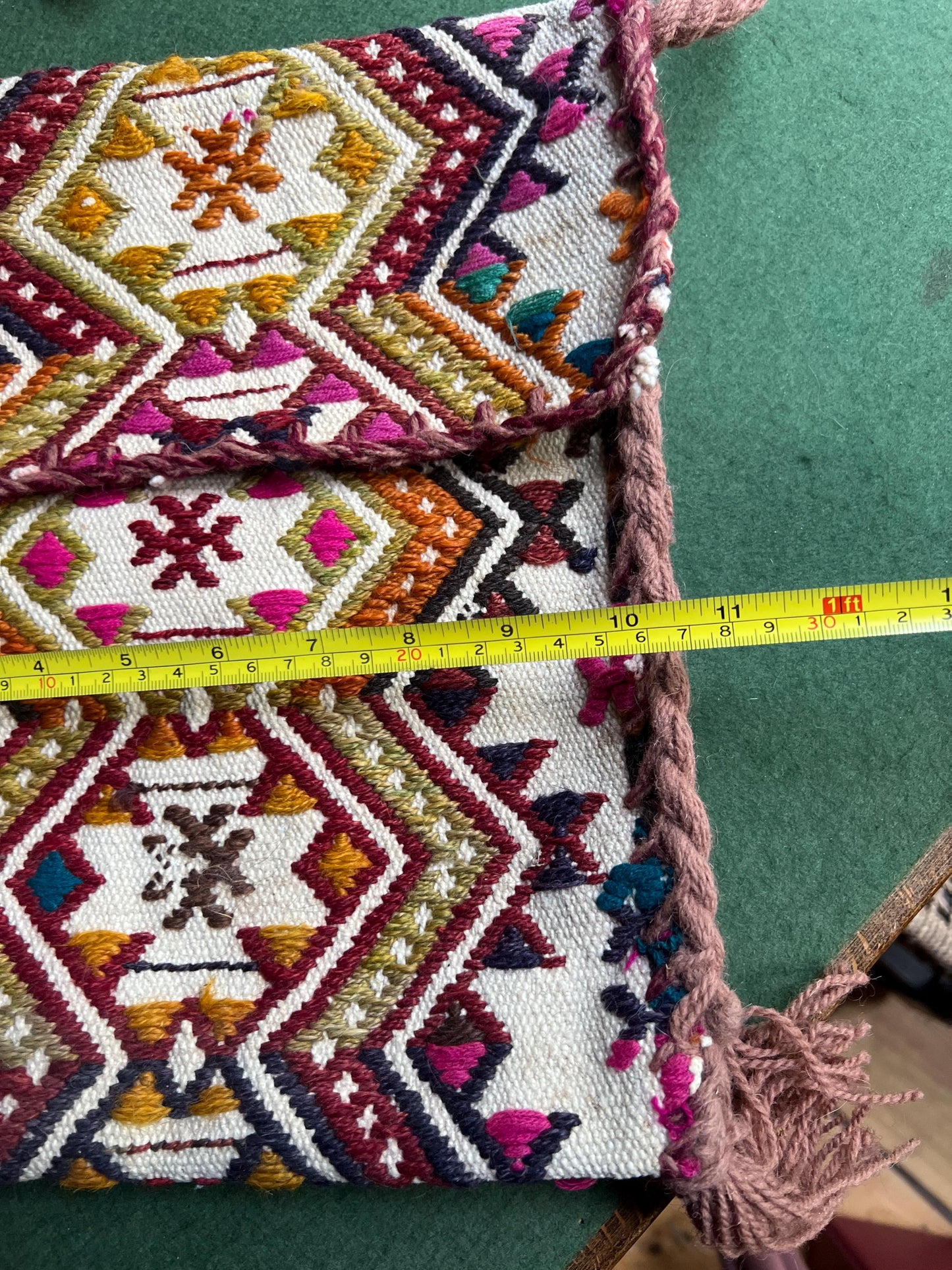 Vintage Kilim style carpet bag. Indie Boho crossbody bag.