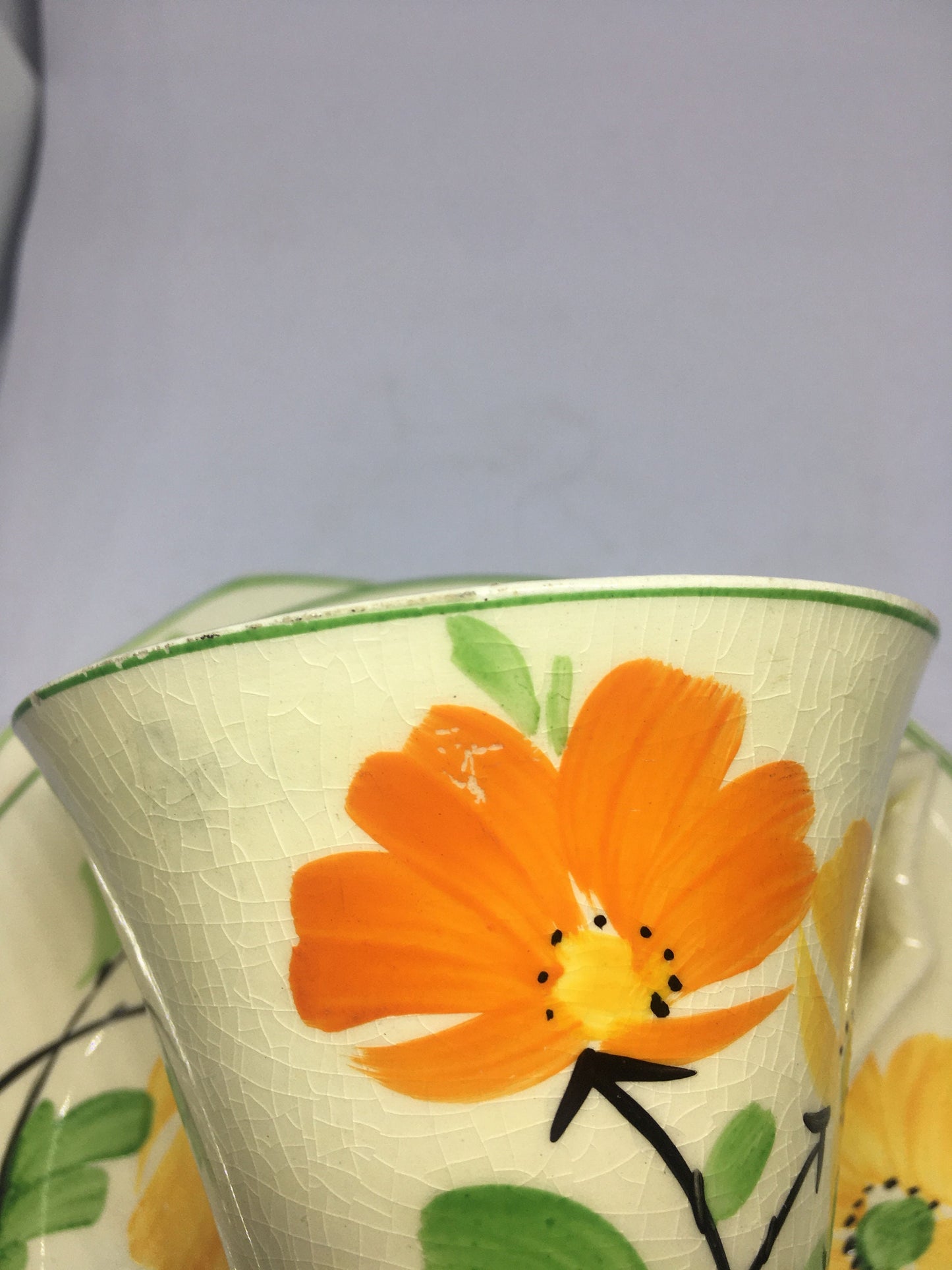 Teacup saucer plate set. Midwinter Burslem porcelain.