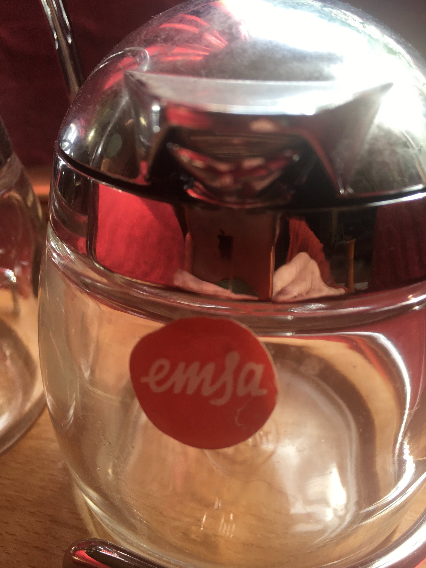 Emsa sugar jar and milk syrup jug. Made in Germany