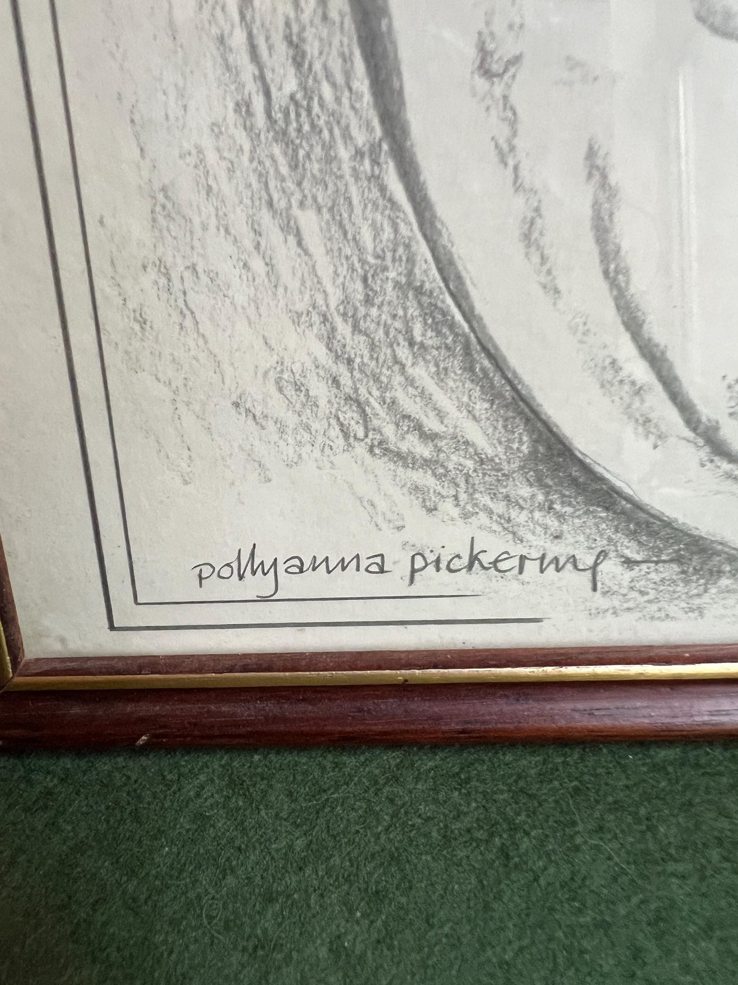 Framed print "Kitten At The Goldfish Bowl" signed Pollyanna Pickering. Gift for cat lover. Gallery wall decor.