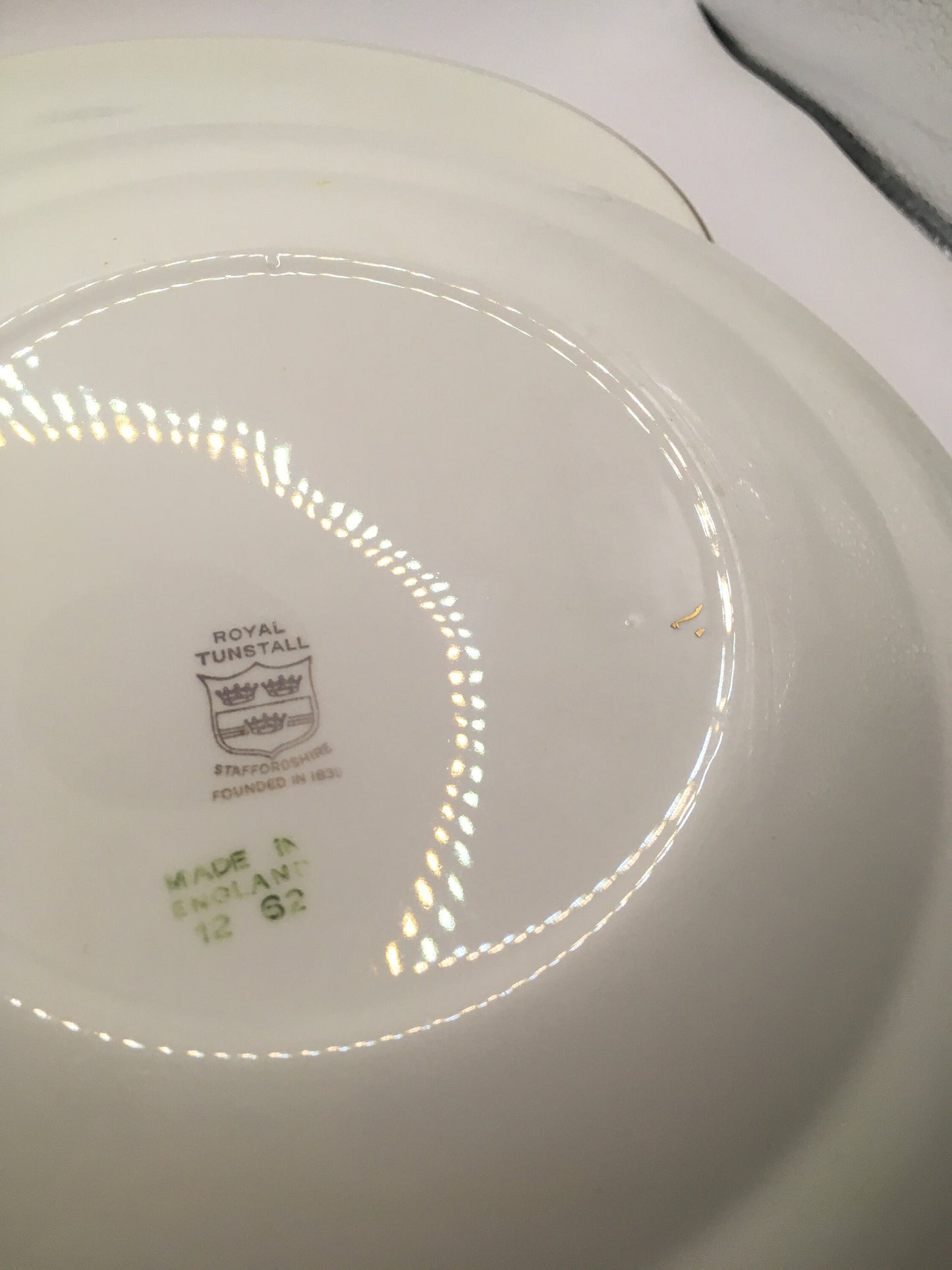 Vintage cake salad plates. Royal Tunstall Staffordshire.
