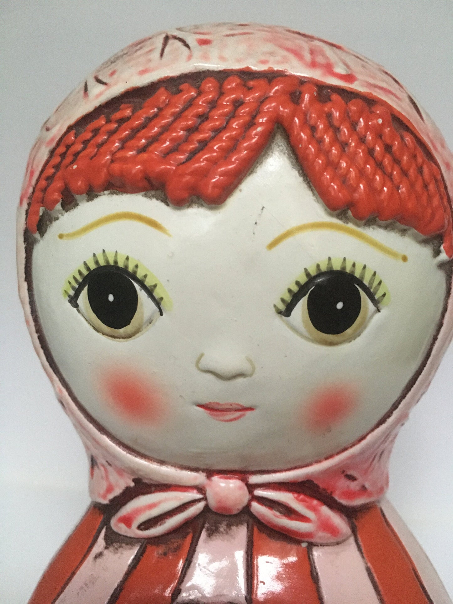Paper Mache Wall pocket Pen Holder Folk art Gemma Taccogna Style