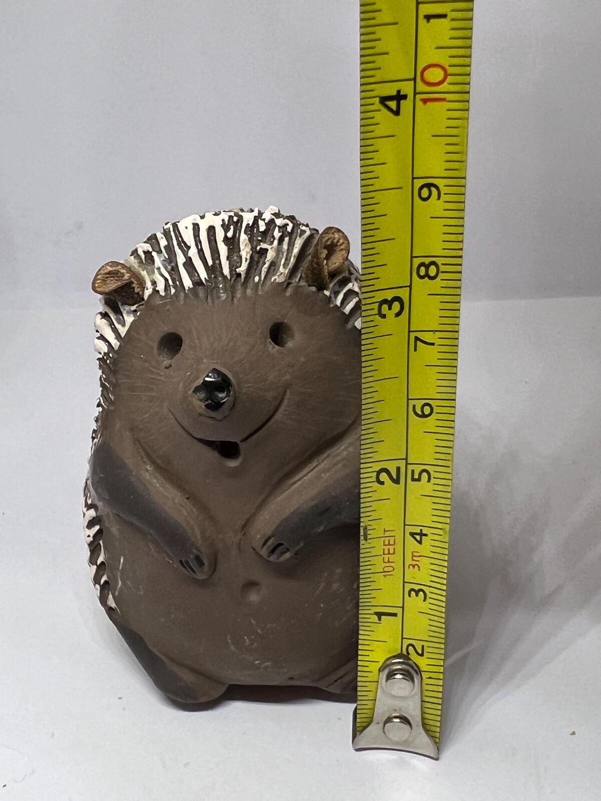 Vintage Hedgehog Figurine Mid Century FORMO Malmö? Leather eared smiling hedge hog. Studio pottery collector gift.