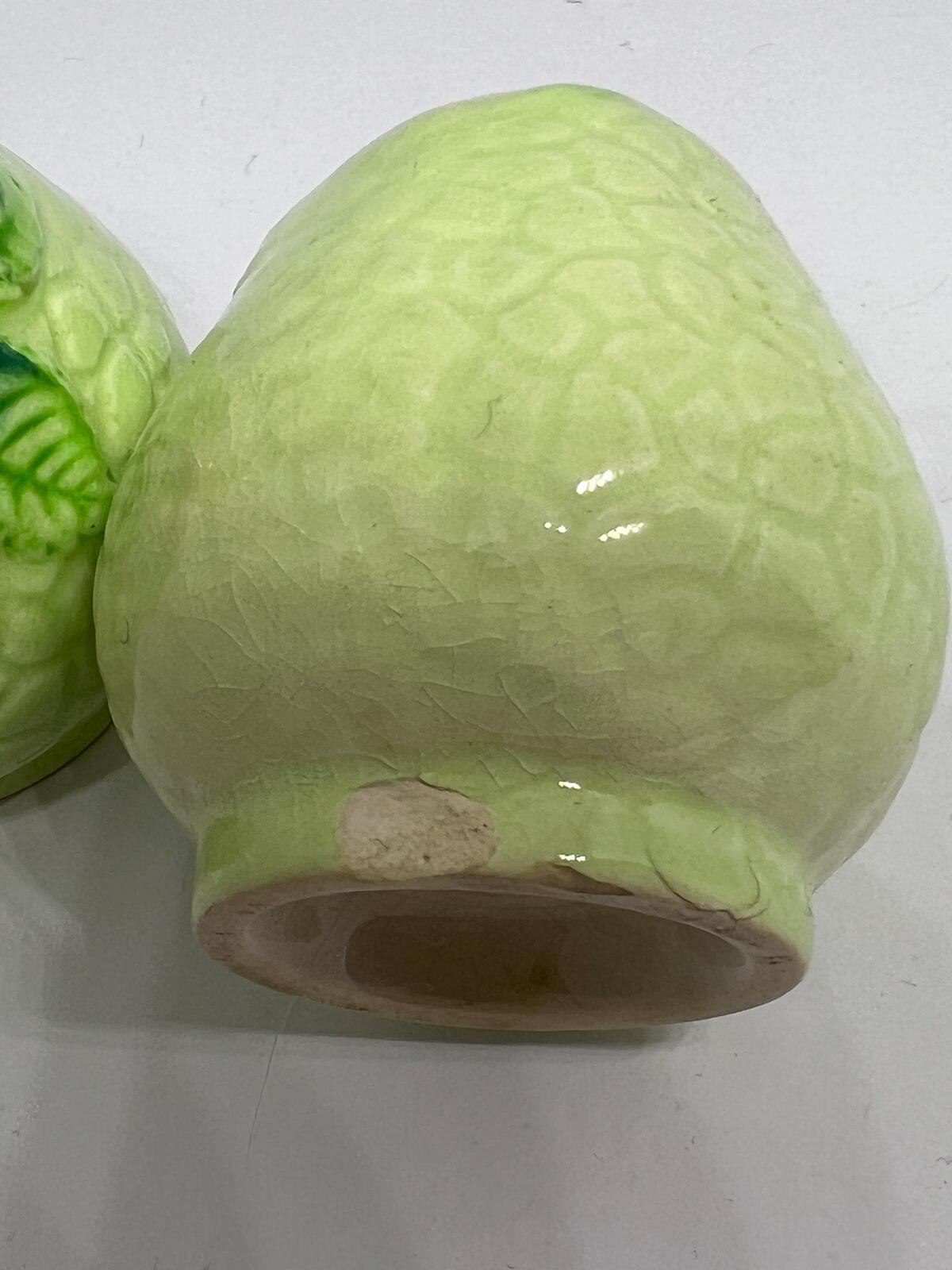 Vintage Carlton Ware 'Wild Rose' salt and pepper shakers. 1930s Salad Ware range