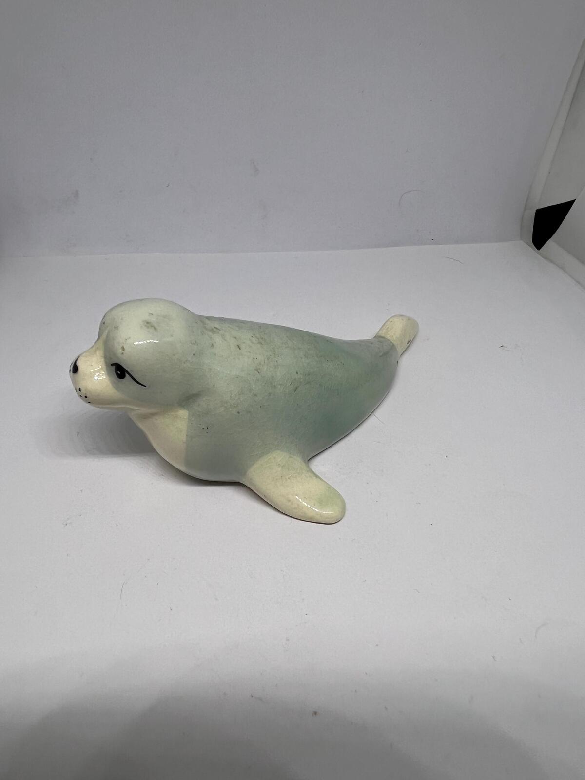 Ceramic seal pup Stamped Szeiler Made in England.