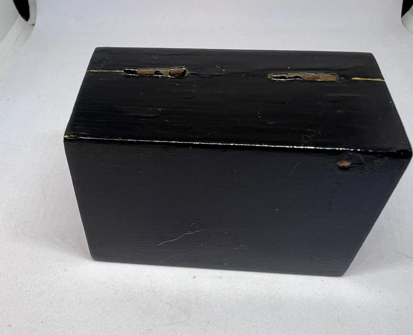 Wooden treasure box Hand painted Folk art wooden trinket box.