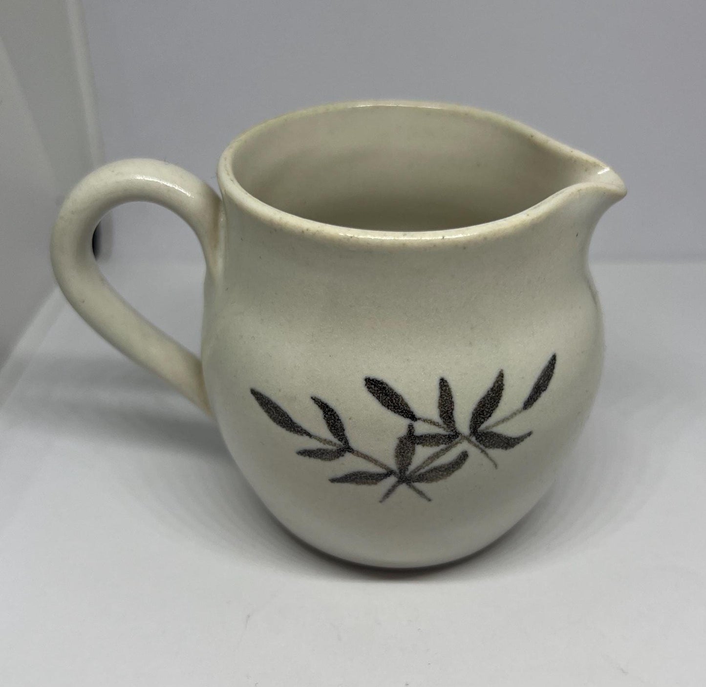 Vintage milk jug Stoneware creamer. Stamped Buchan Scotland Summertime M1238
