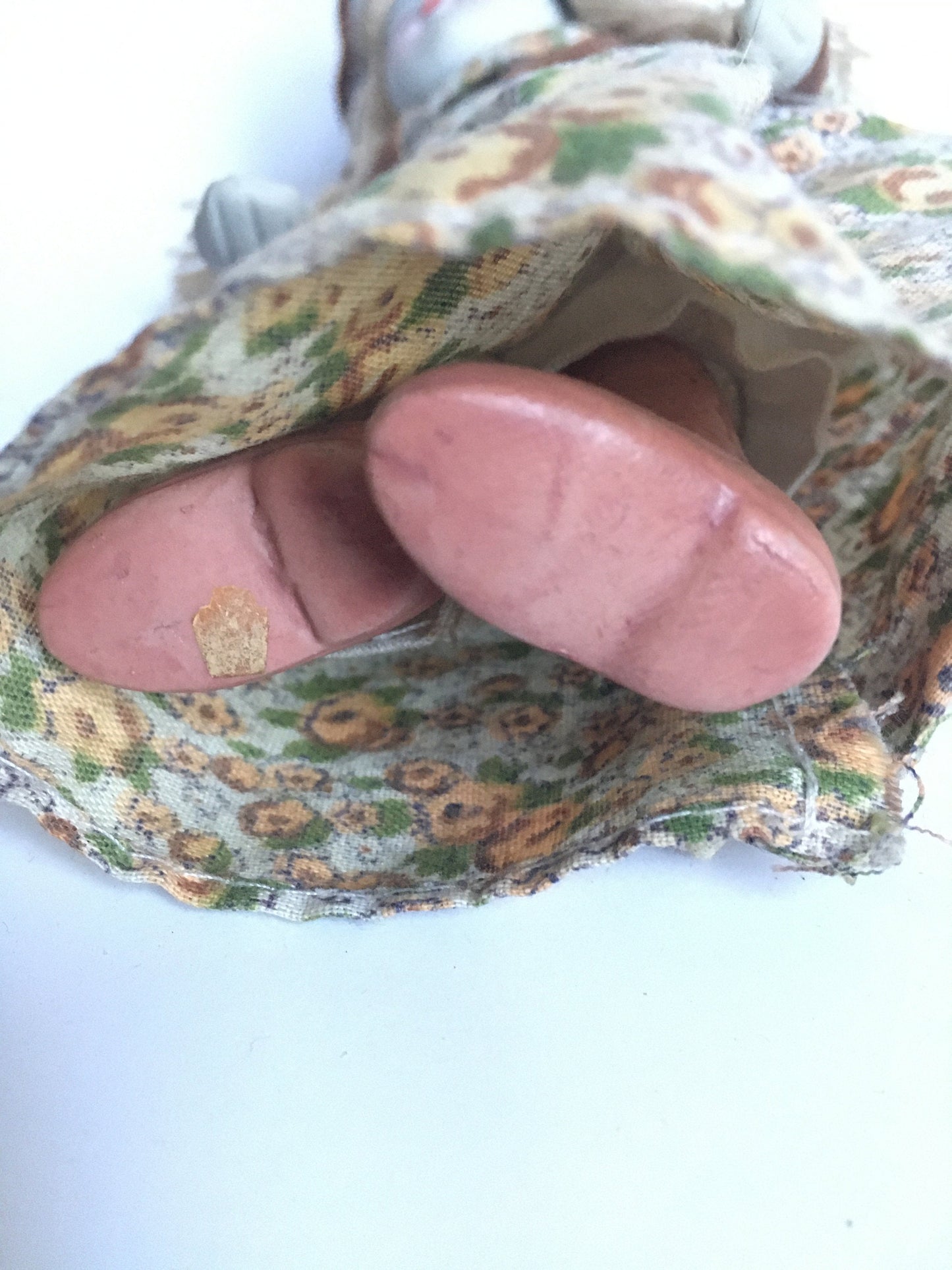 1970s ceramic doll in original clothes.