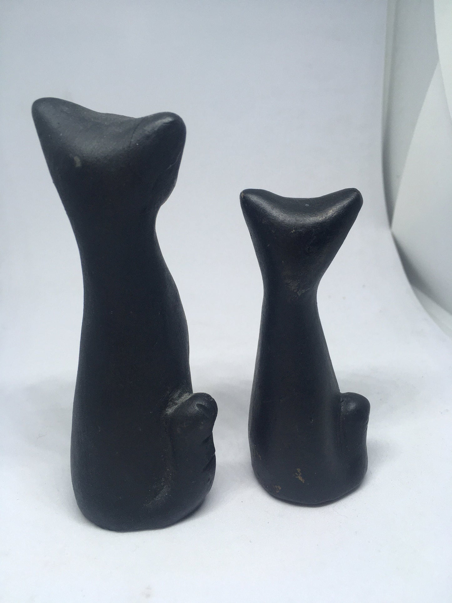 Pair of black cat figurines Corr Juteworks Bangladesh.