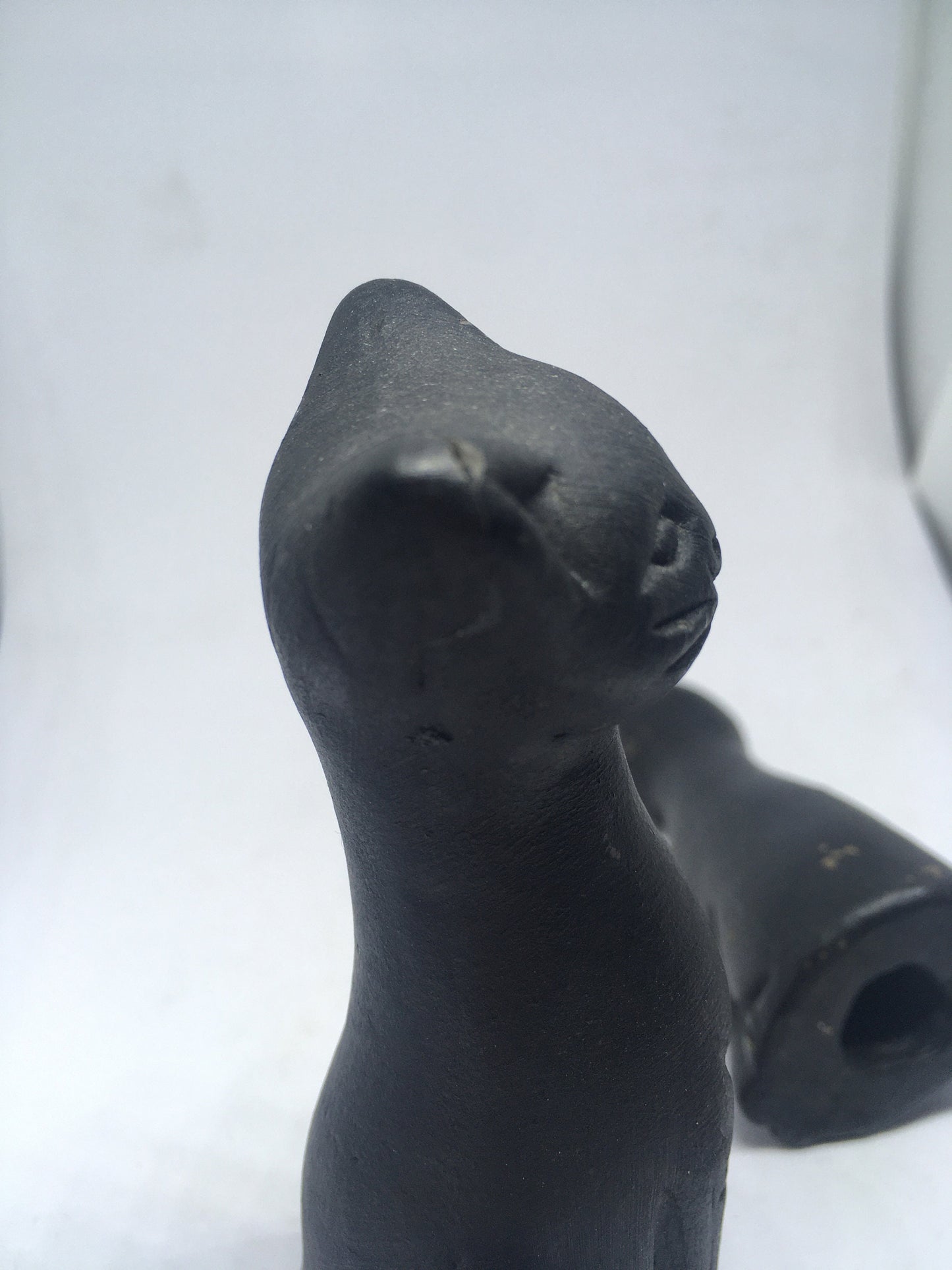 Pair of black cat figurines Corr Juteworks Bangladesh.