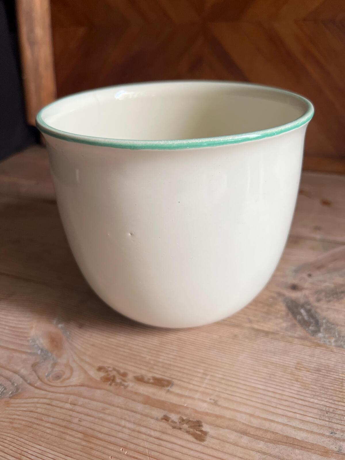 Vintage Floral plant pot Hand-Painted Jaegerma Keramik West German Stoneware.