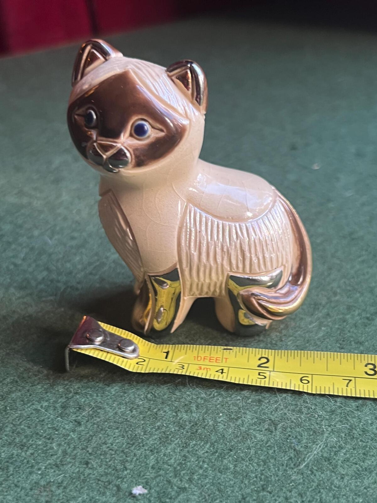 De Rosa Rinconada 1724 Siamese Cat Gold and Platinum Figurine.