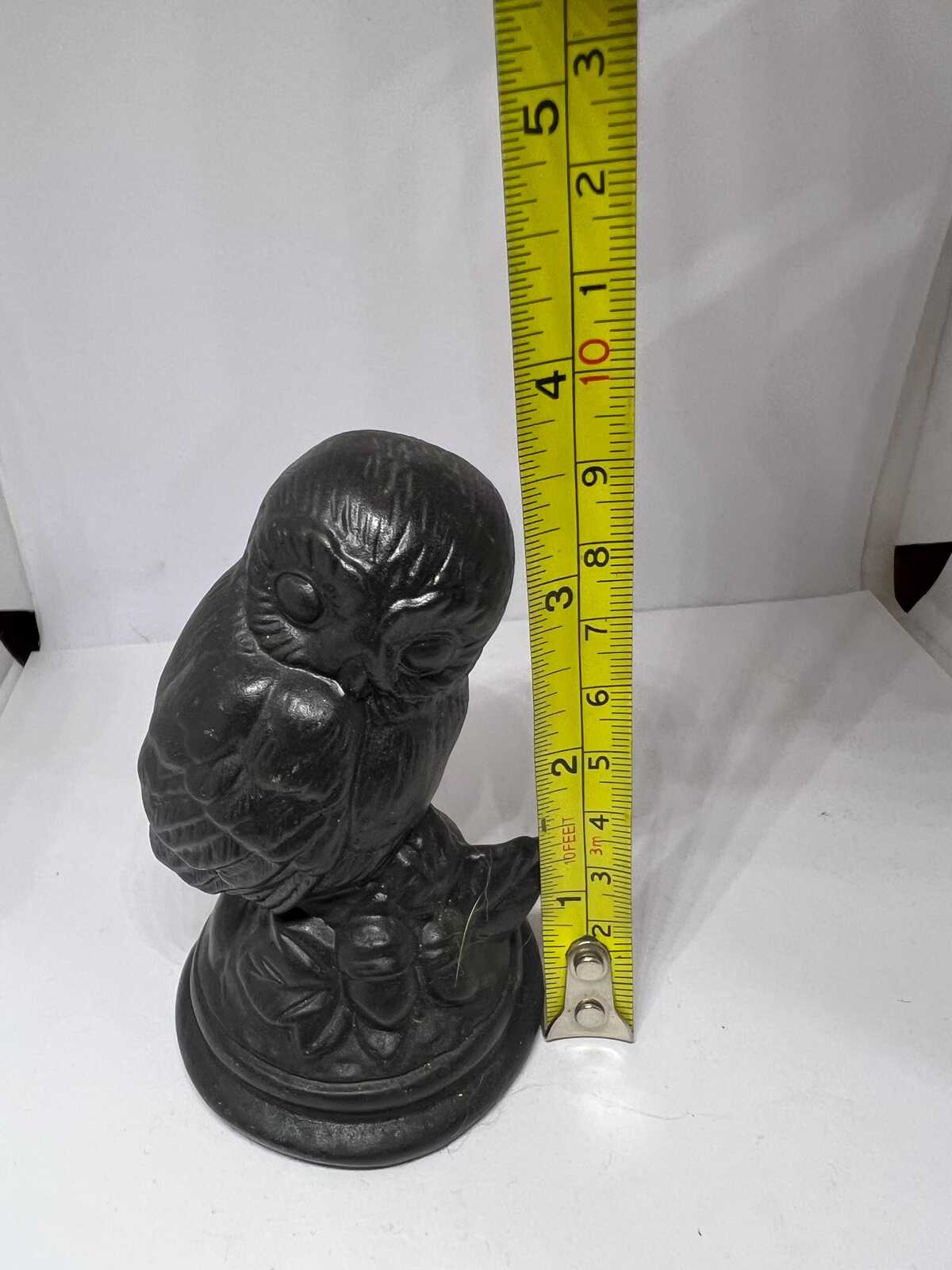 Owl figurine. Hand cast From Slate. Celtic Castings.