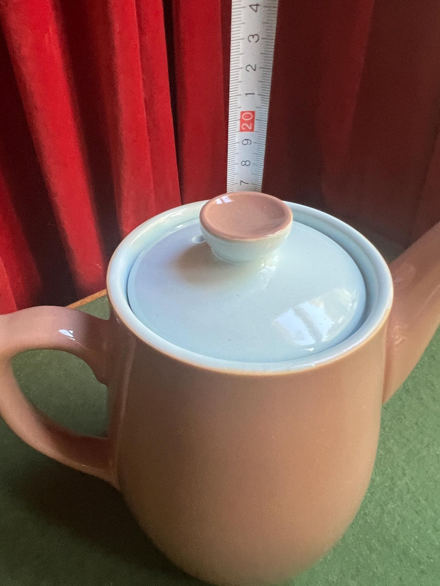 Vintage Denby Langley Lucerne coffee pot and creamer.