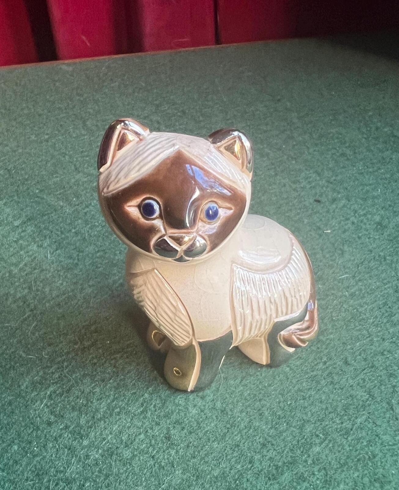 De Rosa Rinconada 1724 Siamese Cat Gold and Platinum Figurine.