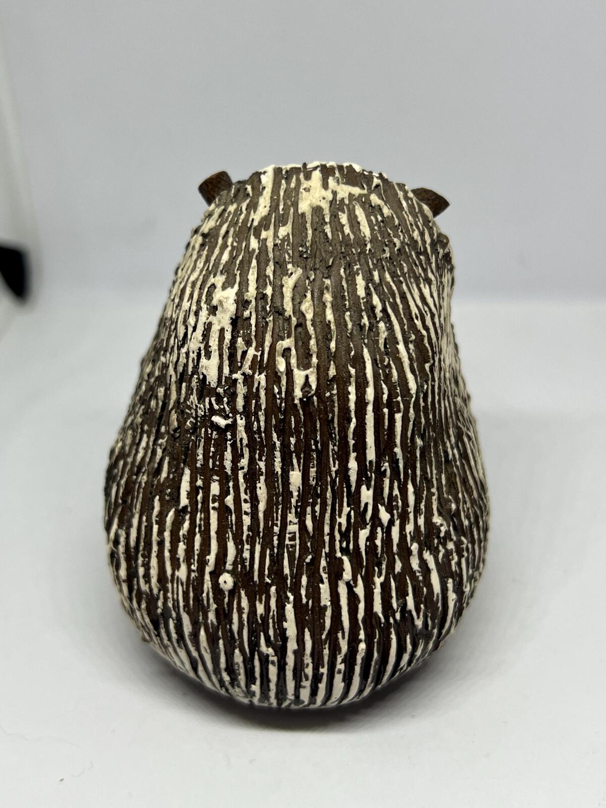 Vintage Hedgehog Figurine Mid Century FORMO Malmö? Leather eared smiling hedge hog. Studio pottery collector gift.
