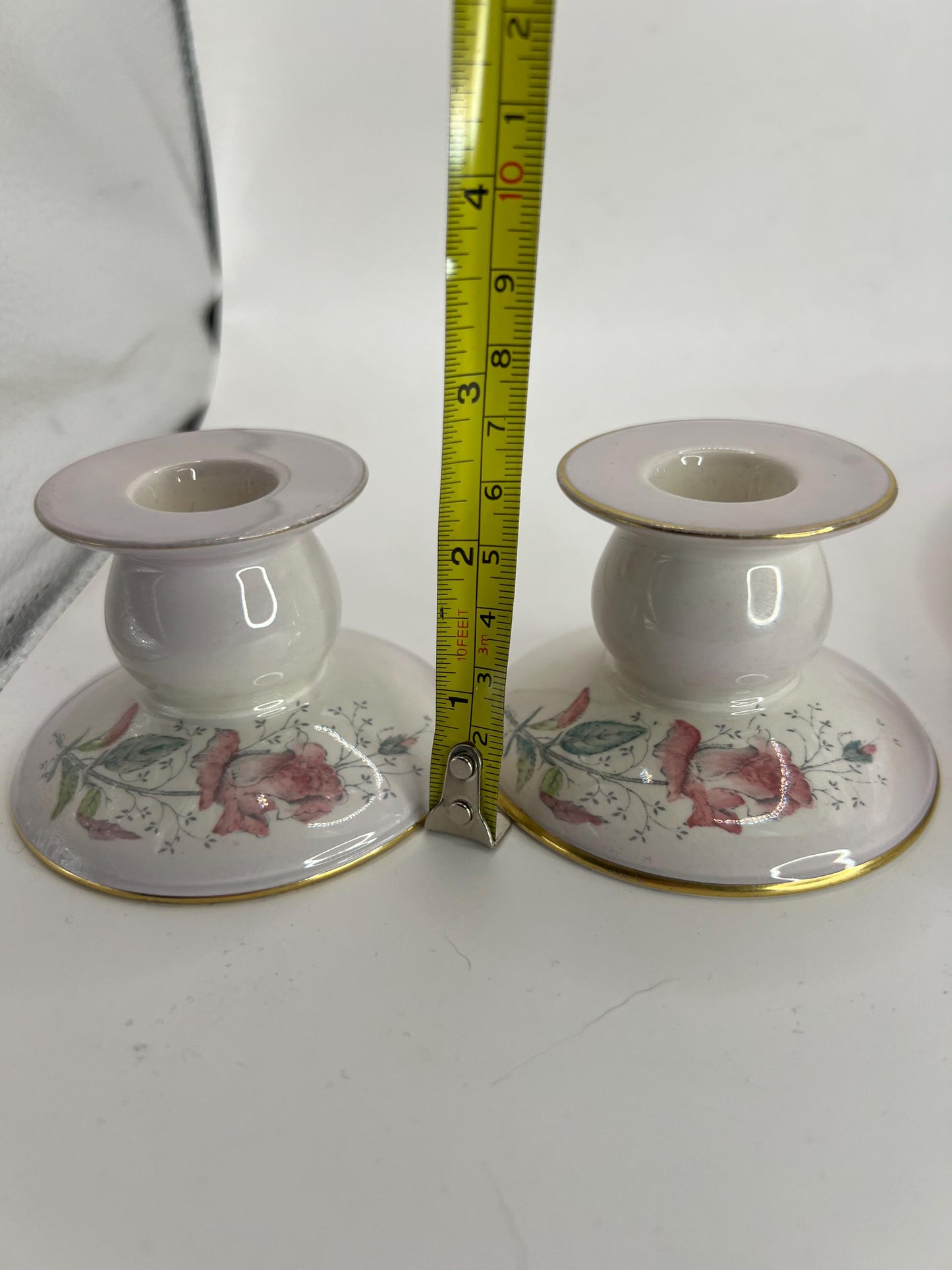 Carlton ware dressing table set Art Deco Lilac ceramic floral decor