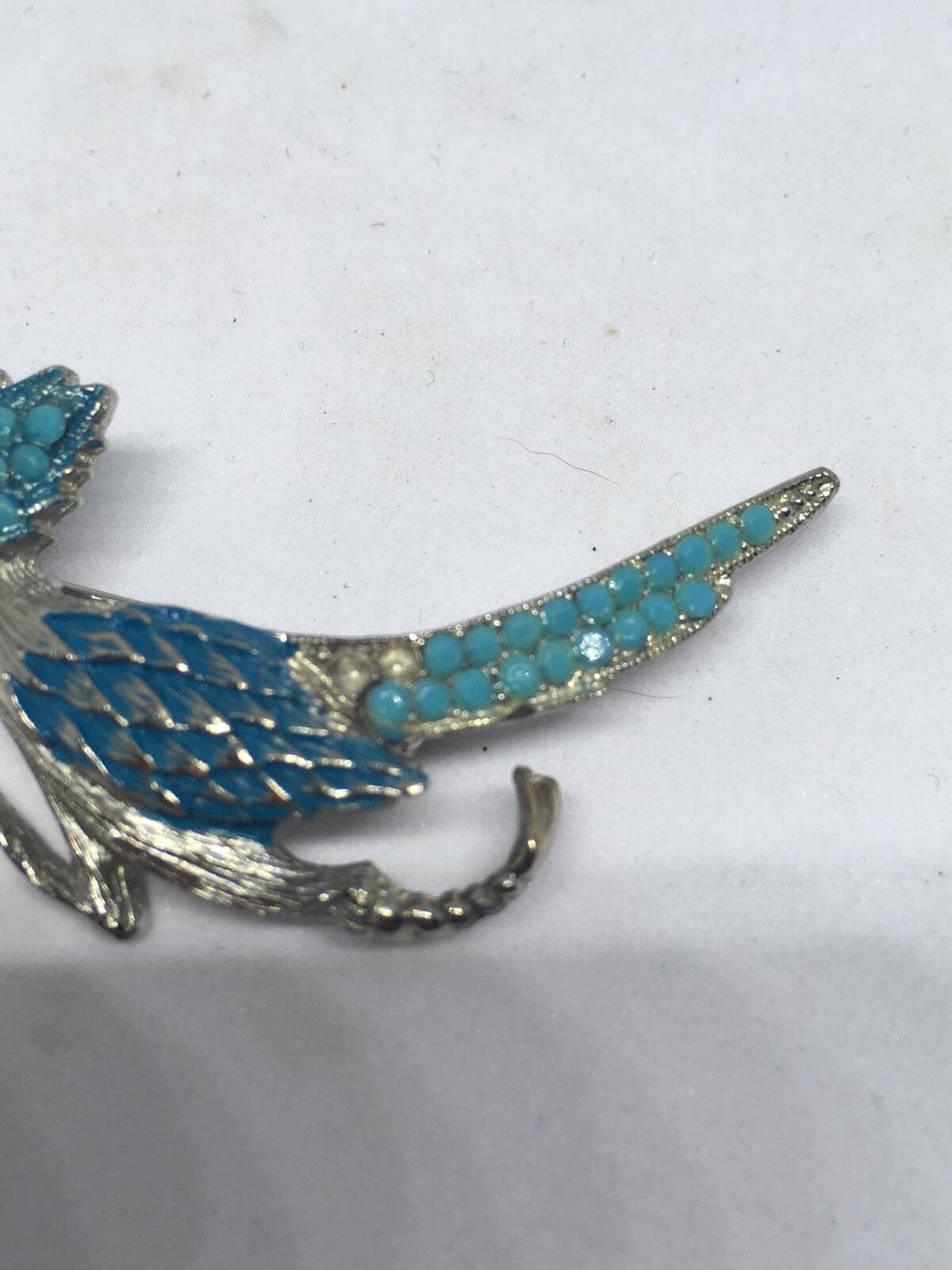 1960s Vintage Rhinestone Road Runner lapel pin. AS IS